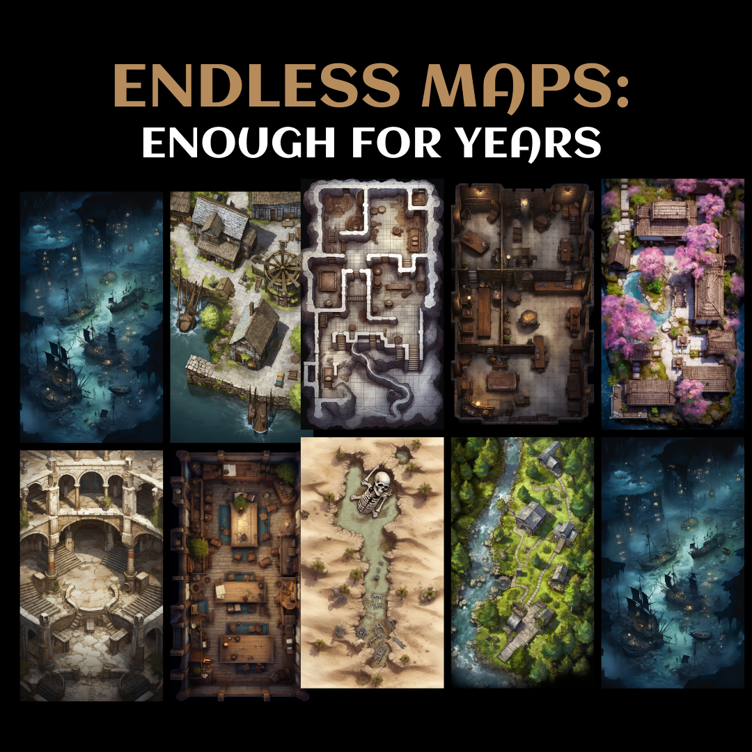 200 pennelli fantascientifici e oltre 1.000 mappe RPG