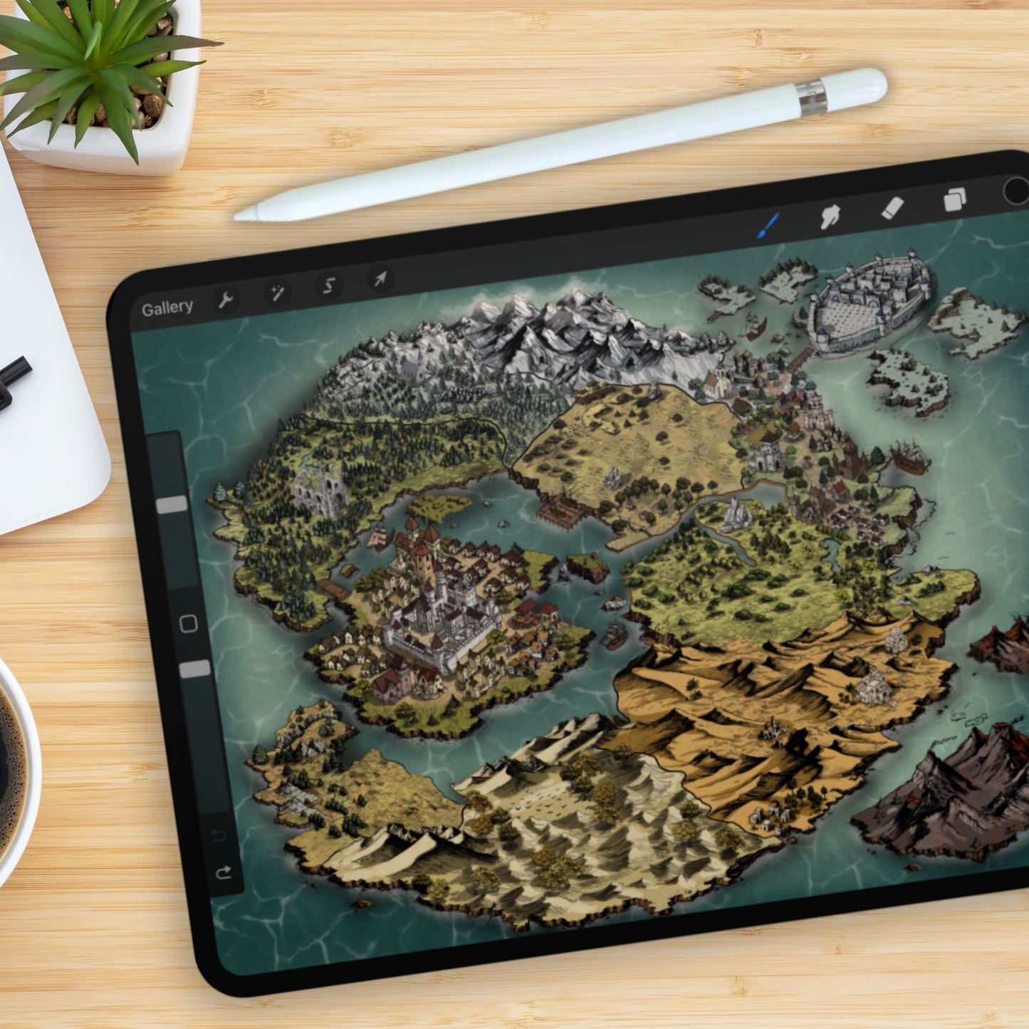 Masterclass sulla creazione di mappe fantasy