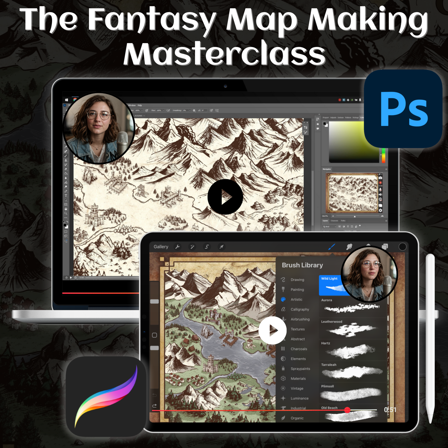 Masterclass sulla creazione di mappe fantasy