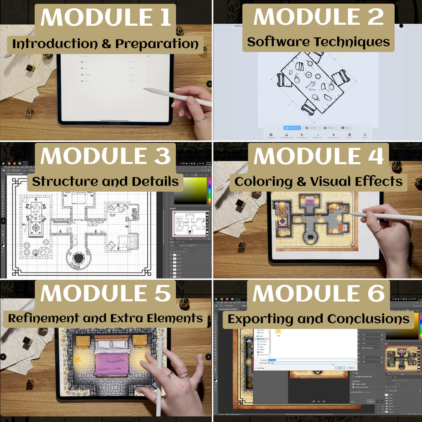 Masterclass di creazione di mappe per giochi di ruolo (corsi) (R)