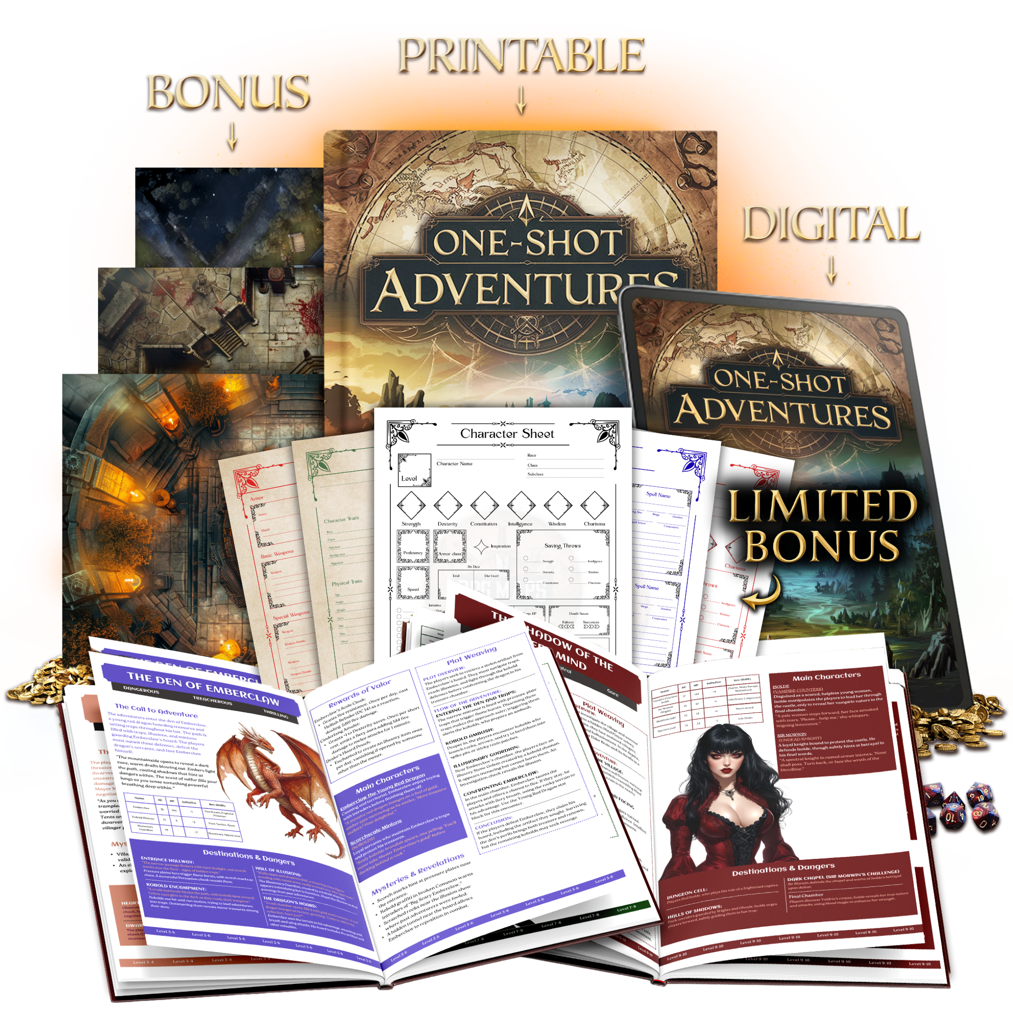 Pacchetto avventure One-Shot e diario (foto)